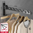 Tendedero de Pared Plegable con Cuerdas y Ángulo Ajustable - Secador de Ropa