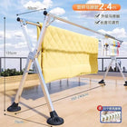 Tendedero de Ropa Plegable Telescópico para Interior y Exterior, Vertical Móvil para Edredones y Colgadores, Forma X