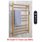 Tendedero de Ropa Eléctrico con Control de Temperatura y Tiempo, Acero Inoxidable 304, Calienta Toallas, 780x500x120mm, 110V/220V