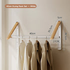 Tendedero de Ropa Plegable para Ventana y Balcón, Extensible e Invisible, Colgador de Pared Sin Taladro
