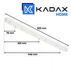 Tendedero KADAX instalado en baño, espacio ahorrado