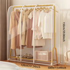 Funda protectora transparente cuadrada para tendedero de ropa de pie, resistente al polvo y la humedad
