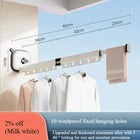 Tendedero de Pared Retráctil y Plegable - Secador de Ropa Resistente