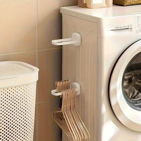 Perchero plegable multifuncional para baño y balcón