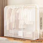 Funda protectora transparente cuadrada para tendedero de ropa de pie, resistente al polvo y la humedad