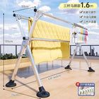 Tendedero de Ropa Plegable Telescópico para Interior y Exterior, Vertical Móvil para Edredones y Colgadores, Forma X
