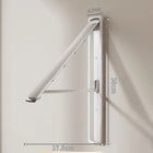 Tendedero de Ropa Plegable para Ventana y Balcón, Extensible e Invisible, Colgador de Pared Sin Taladro