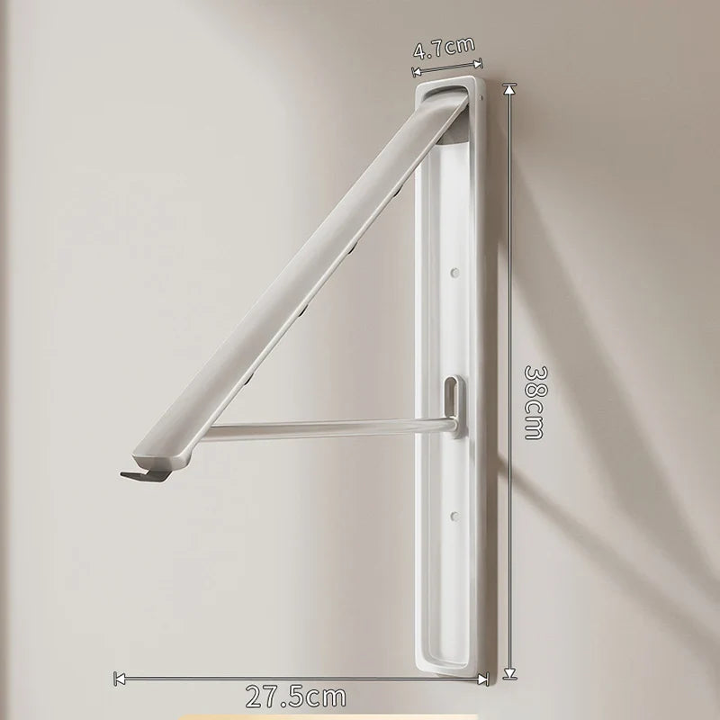 Tendedero de Ropa Plegable para Ventana y Balcón, Extensible e Invisible, Colgador de Pared Sin Taladro