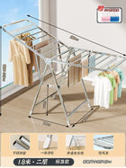 Tendedero de Ropa Plegable de Acero Inoxidable Multifuncional para Balcón