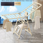 Tendedero de Ropa Plegable Multifuncional, de Piso a Techo para Balcón, Interior y Exterior