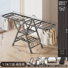 Tendedero de Ropa Plegable para Balcón, Hogar, Secado de Edredones, Ropa de Bebé, Colgador Exterior