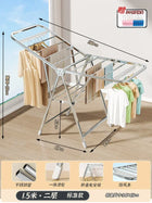 Tendedero de Ropa Plegable de Acero Inoxidable Multifuncional para Balcón