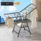 Tendedero de Ropa Plegable Multifuncional, de Piso a Techo para Balcón, Interior y Exterior