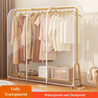 Funda Transparente para Perchero de Ropa, Cubierta Antipolvo de PEVA con Cremallera, Impermeable Protector de Ropa