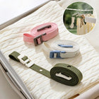Cuerda de secado enrollable y compacta color beige