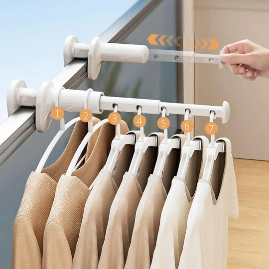 Colgador de ropa extensible para viaje