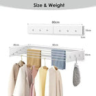 Tendedero de Ropa Plegable Invisible para Pared, Extensible para Interior, Balcón, Baño
