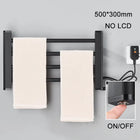 Toallero Eléctrico Calefactado con Pantalla Digital y Termostato Táctil, Secador para Toallas y Ropa, Acero Inoxidable 304