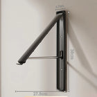 Tendedero de Ropa Plegable para Ventana y Balcón, Extensible e Invisible, Colgador de Pared Sin Taladro