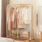 Funda protectora transparente cuadrada para tendedero de ropa de pie, resistente al polvo y la humedad