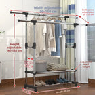 Tendedero de Ropa Plegable de Interior - Una Barra, Organizador de Plástico para Dormitorio