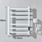 Toallero Eléctrico de Baño Blanco con Pantalla Digital y Control Táctil Termostático, Secador de Toallas, Acero Inoxidable 304