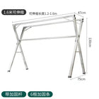 Tendedero de Ropa Plegable Telescópico para Interior y Exterior, Vertical Móvil para Edredones y Colgadores, Forma X