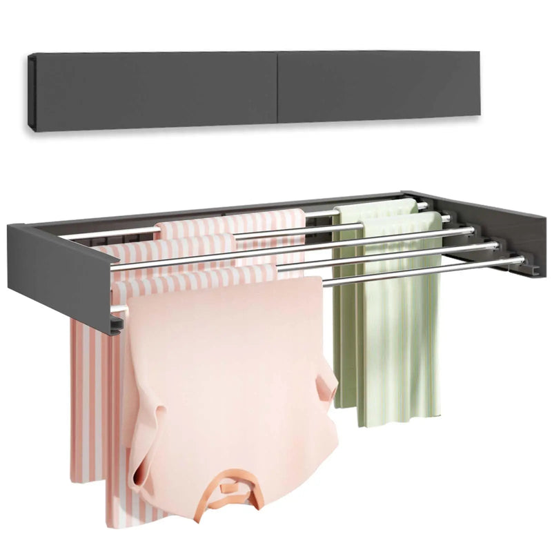 Tendedero de ropa con varillas de aluminio y pinzas