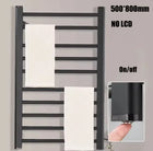 Toallero Eléctrico de Baño Blanco con Pantalla Digital y Control Táctil Termostático, Secador de Toallas, Acero Inoxidable 304