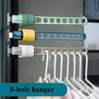 Colgador de ropa para ventana resistente