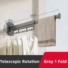 Tendedero de Pared Plegable y Retráctil Resistente para Ropa Colgante