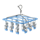Tendedero de Ropa de Acero Inoxidable con Pinzas Antideslizantes 18/24 Clips Ahorro de Espacio
