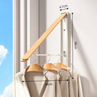Tendedero de Ropa Plegable Invisible Estirable para Balcón y Ventana, Montaje en Pared sin Taladro