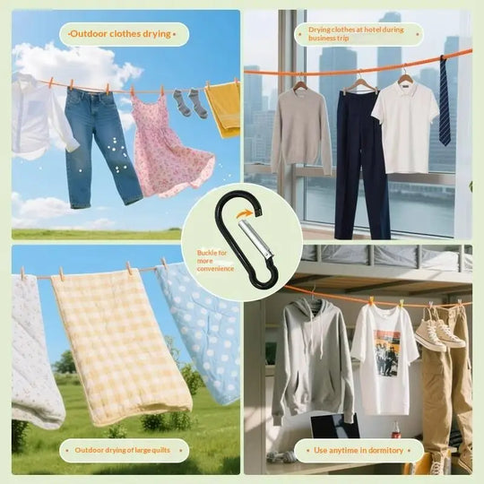 Mecanismo retráctil de la cuerda para ropa