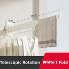 Tendedero de Pared Plegable y Retráctil Resistente para Ropa Colgante