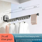 Tendedero de Pared Retráctil y Plegable - Secador de Ropa Resistente