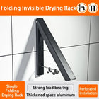 Tendedero de Pared Portátil Plegable Retráctil para Ropa - Perchero Telescópico de Balcón