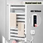 Toallero Eléctrico Calefactado con Pantalla Digital y Termostato Táctil, Secador para Toallas y Ropa, Acero Inoxidable 304