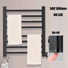 Toallero Eléctrico de Baño Blanco con Pantalla Digital y Control Táctil Termostático, Secador de Toallas, Acero Inoxidable 304