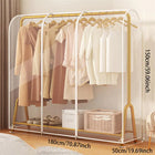 Funda protectora transparente cuadrada para tendedero de ropa de pie, resistente al polvo y la humedad