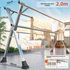 Tendedero Retráctil y Plegable de Acero Inoxidable para Balcón