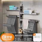 Tendedero de Ropa de Pared para Balcón, Toallero Perforado para Cocina y Baño