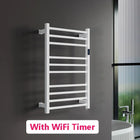 Tendedero de Ropa Eléctrico con Control de Temperatura y Tiempo, Acero Inoxidable 304, Calienta Toallas, 780x500x120mm, 110V/220V