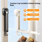 Rejilla retráctil de acero inoxidable para secar ropa