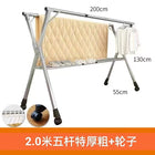 Tendedero de Ropa Plegable Telescópico para Interior y Exterior, Vertical Móvil para Edredones y Colgadores, Forma X