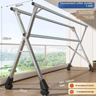Tendedero de Ropa Retráctil y Plegable para Balcón Interior, Acero Inoxidable