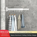 Colgador de Ropa Plegable Retráctil - Tendedero de Aluminio para Interior y Exterior WB3027