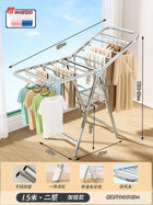 Tendedero de Ropa Plegable de Acero Inoxidable Multifuncional para Balcón