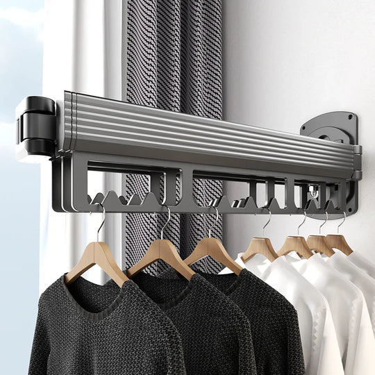 Tendedero plegable de aluminio con barras dobles
