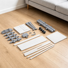 Detalle de los brazos de secado con clips